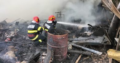 Două gospodării distruse de un incendiu, la Zvoriștea. Doi bătrâni au suferit arsuri, unul a ajuns la spital